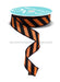 7/8’’X10Yd Diagonal Glitter Stripe Orange/Black RGF794220 Ribbon