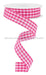 7/8X10Yd Gingham Check Dk Pink/White Rg07048Aj Ribbon