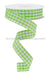 7/8’X10Yd Gingham Check Lime Green/White Rg07048Ry Ribbon