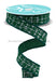 7/8’’X10Yd Knit Look Texture Emerald Green/White RGF768606 ribbon