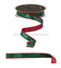 7/8’’X10Yd Laser Glitter/Fused Laser Emerald Green/Red LX327006 Ribbon