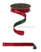 7/8’’X10Yd Laser Glitter/Fused Laser Red/Emerald Green LX32704N Ribbon