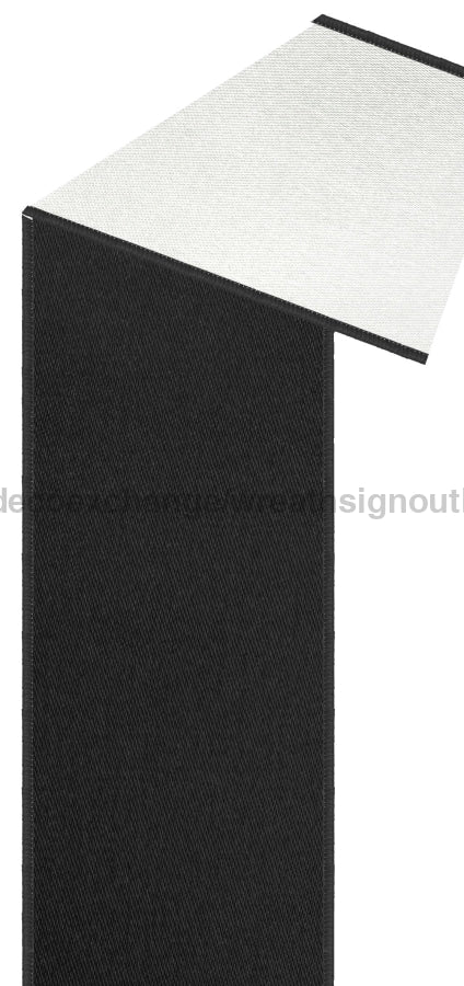 7/8’’X10Yd Satin Fused Black/White Lx4000X6 Ribbon