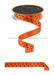 7/8’’X10Yd Small Polka Dot/Fused Orange/Black LX304520 Ribbon