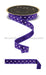 7/8’’X10Yd Small Polka Dot/Fused Purple/White LX302923 Ribbon