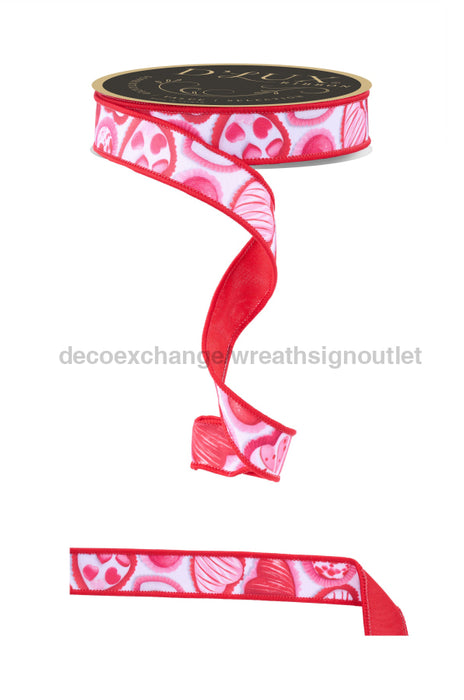 7/8’’X10Yd Valentine Candy/Fused Red/Pink/White Lx1010Y1 Ribbon