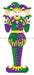 70 Plywood Jester Mardi Gras Hg1158 Base