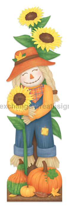 70’H X 20’W Plywood Scarecrow Porch Sign Orange/Yellow/Green/Blue Ha9043