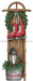 70’’H X 26’’L Sled/Skates/Wreath Sign Tan/Red/Green XC7247A4 base
