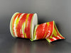 Lime Satin/Red Glitter-White Brushstrokes, 2.5"X10Y 71615-40-29