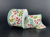 White Linen Teal Eucalyptus Snow Berries Ribbon 71645-40-06