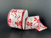 White Satin/Red Bows, 2.5"X10Y 71661-40-12