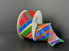 Red-Blue-Green-Gold Blue Conklin Plaid Ribbon 71680-09-15