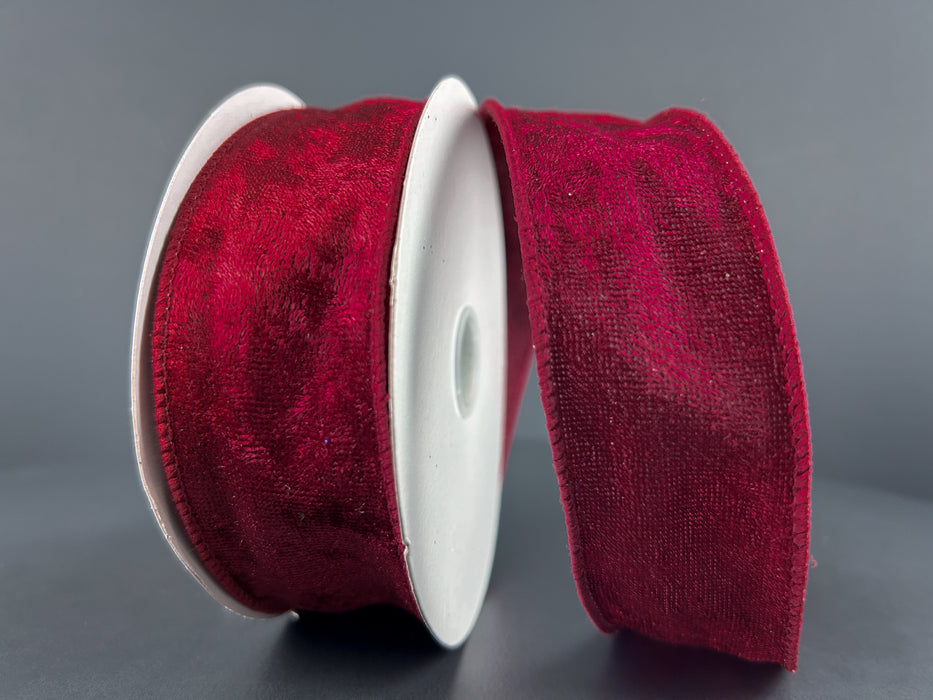 Burgundy Lush Velvet, 1.5"X10Y 72430-09-10