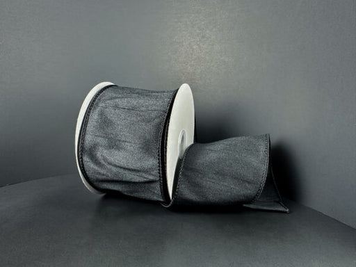 Black Faux Dupioni, 7/8"X10Y 72434-05-21