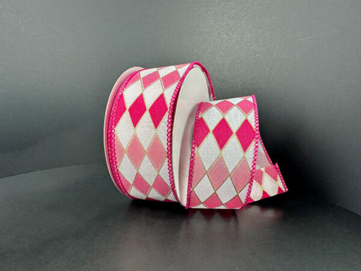 Wht-Pnk-Fuchsia-Gld Cascade Hrlqn, 1.5"X10Y 72597-09-03 - DecoExchange®
