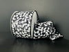 Black Sheer White Vine Swirls Ribbon 72600-40-21