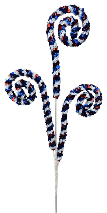 Sequin Spiral Cury Spray X 3 H28 74277RWB - DecoExchange®