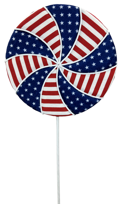 Star Stripe Lollipop Spray H24Xdia8  74284RWB