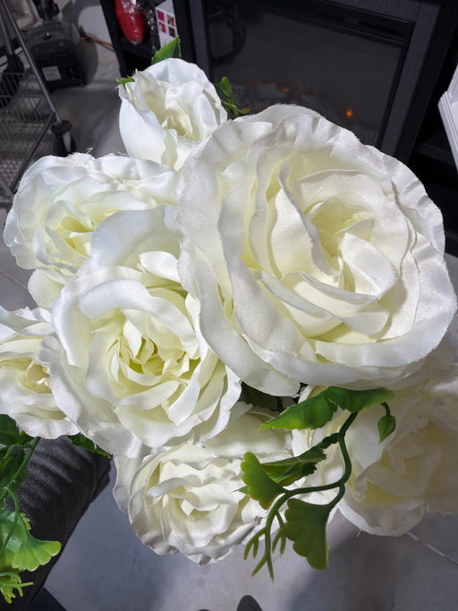 Cabbage Rose - 9 Stems - Cream - 95941 - DecoExchange®