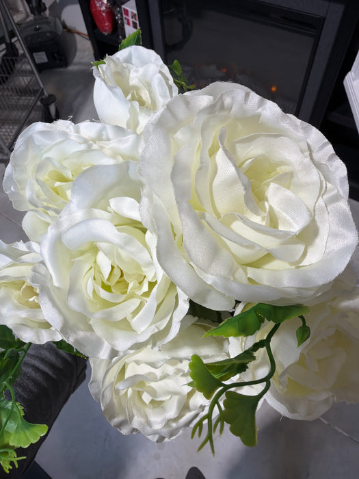Cabbage Rose - 9 Stems - Cream - 95941 - DecoExchange®