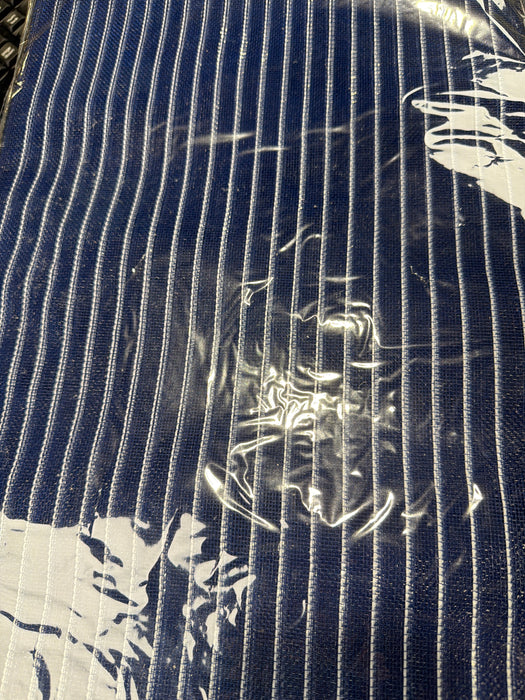 20"L X 10.5"W Fine Weave Met. Mesh Sheet 18Ea/Bg; Navy Blue/White RF2692KW - DecoExchange