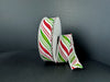 Wired Green-Red-White Candy Cane Stripe, 7/8"X10Y 76591-05-09
