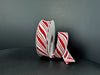 Wired Red-White Candy Cane Stripe Ribbon 76591-05-13