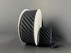 Black Diagonal Line Pressed Flat Velvet Ribbon 76601-09-21