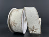 Cream Linen Champagne Glitter White Matte Snowflake Ribbon 78474-09-14