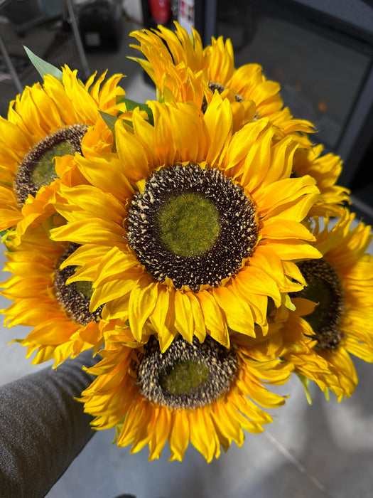 Sunflower Bush - 9 Stems - Yellow - 12591