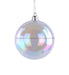 80Mm Ball Ornament Iridescent Clear Xh9608