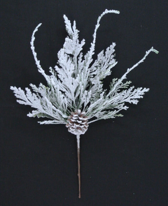 18 In Snow Cedar Pinecone 82885
