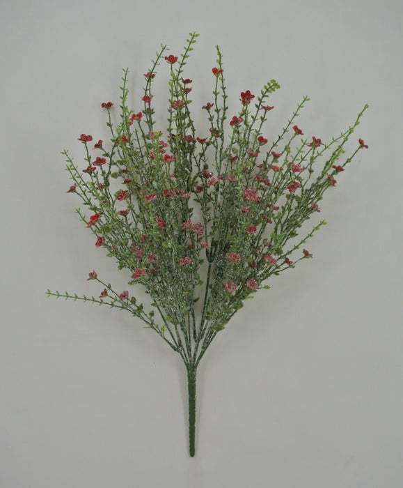 21 In Plastic Flower W Iced 85263-RD