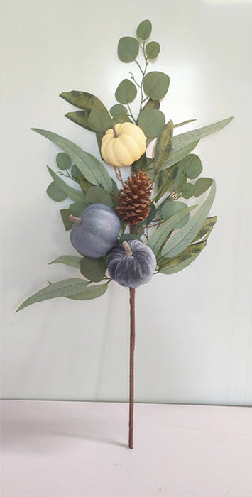 30 In Pumpkin Pinecone Spray 85353-BLCR