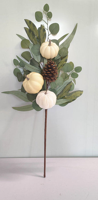 30 In Pumpkin Pinecone Spray 85353-CR