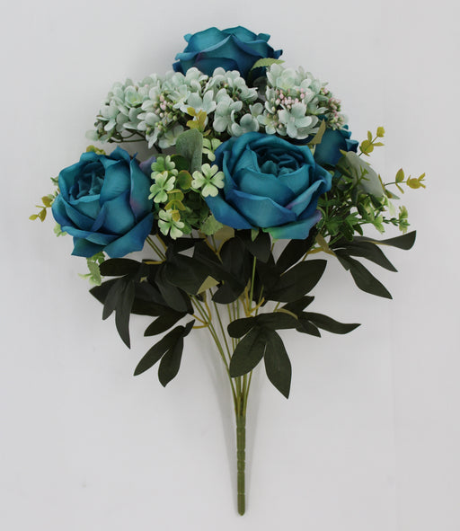 20" Rose Hydrangea, Turquoise
