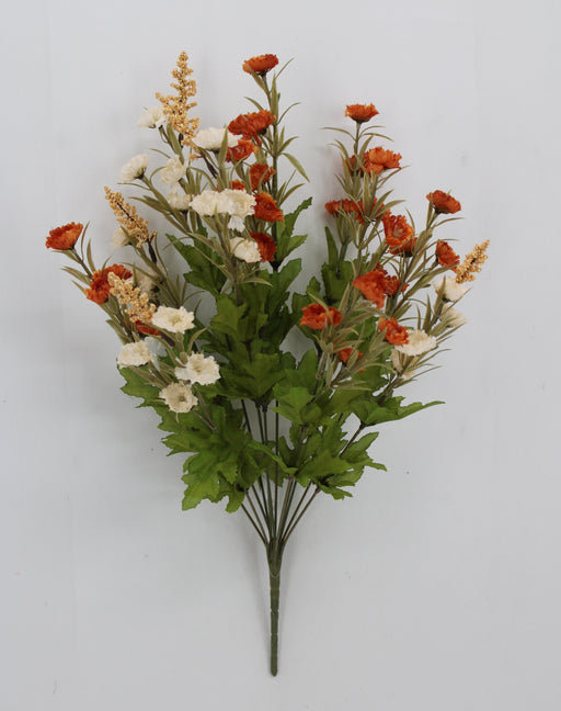 20" Aster Mum Bush, Rust/Beige