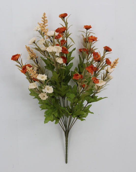 20" Aster Mum Bush, Rust/Beige
