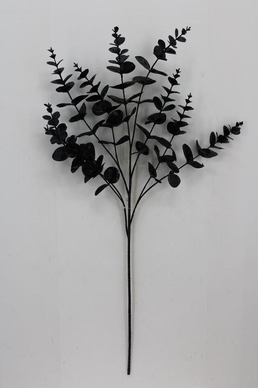 34" Eucalyptus Spray x9, Black