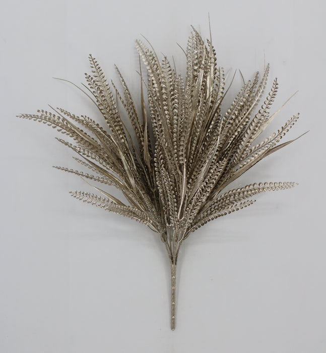 20" Plastic Button Fern, Champagne 85797-CHAMP