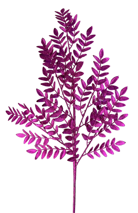 Glitter Fern Spray X 5 H28 86009BT - DecoExchange®