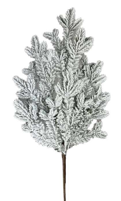 Flocked Spruce Spray x 8 H28 86017SNOW