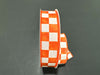 Ivory Linen/Rust Watercolor Checks, 1.5"X50Y 861-09-609