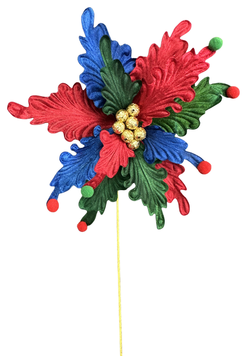 Poinsettia Stem H24xDIA11 86306RGB