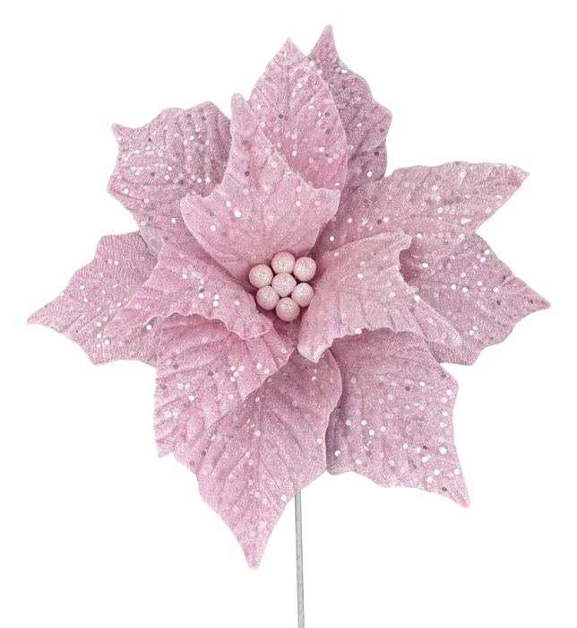 Poinsettia Stem H24xDIA12 Pink 86319PK