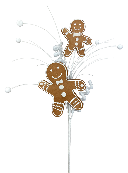Gingerbread Man Spray x 2 H24 Brown 86451BN