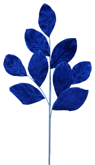 Velvet Magnolia Leaves Spray x 9 H30 86787SAPP