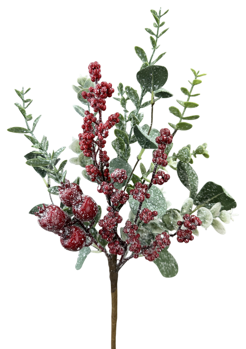 Icy Berry Leaves Pick H18 86819SP18