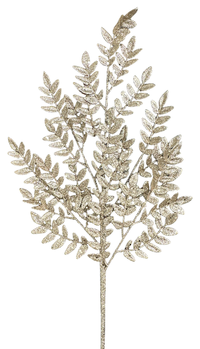 Glitter Fern Spray x 5 H28 86927CH